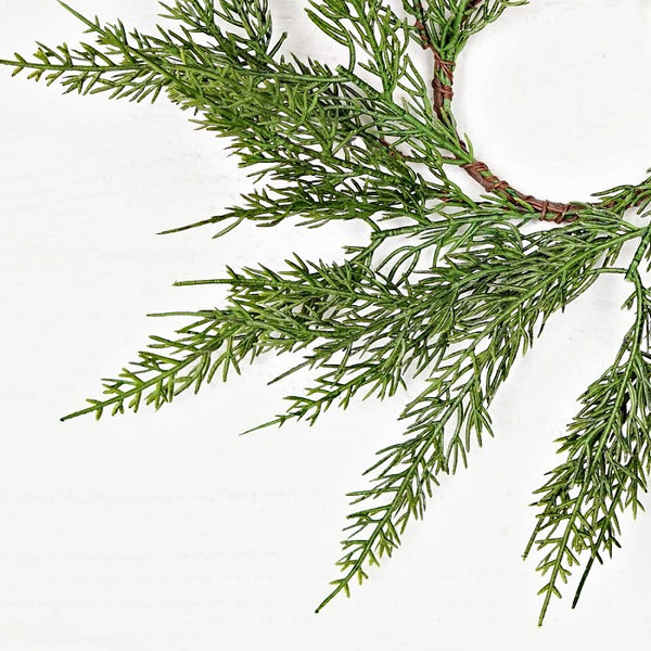 3.5" Soft Touch Cedar Pine Ring Wreath