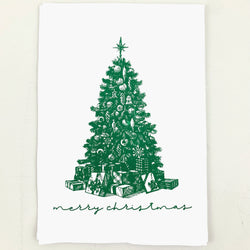 *CLOSEOUT* Merry Christmas Tree <br>Dish Towel