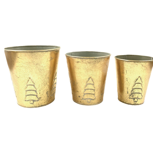 Gold Christmas Tree Cups