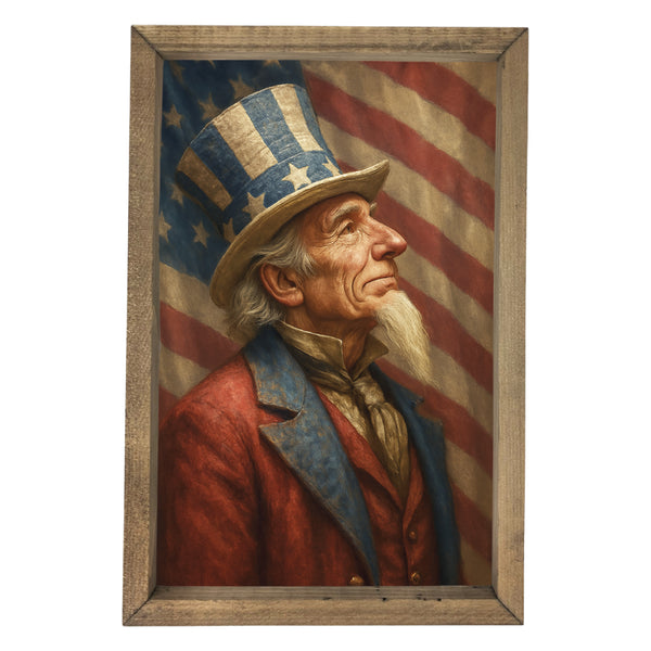 Uncle Sam Profile <br>Framed Art