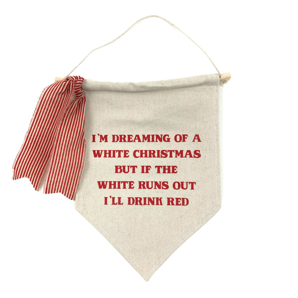 *SALE!* White Christmas <br>Pennant