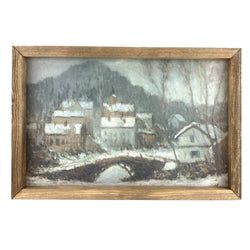 *SALE!* Winter Village <br>Framed Art
