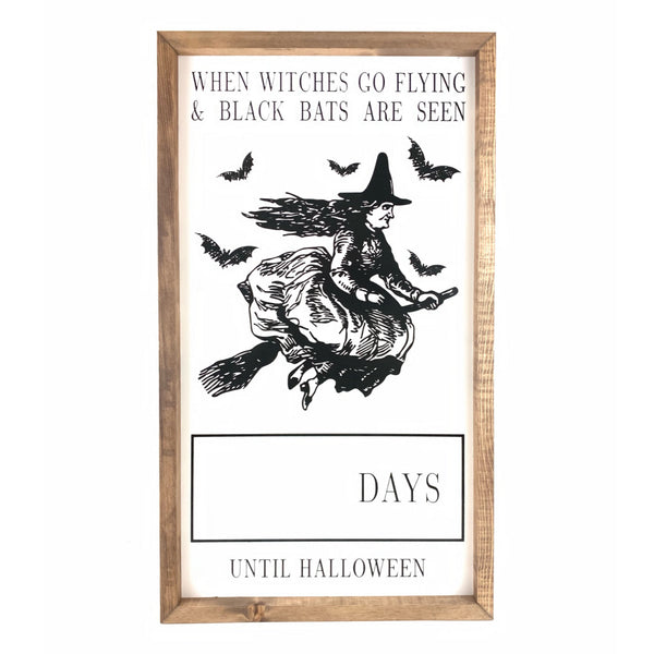 *SALE!* Witches Go Flying <br>Magnetic Halloween Countdown
