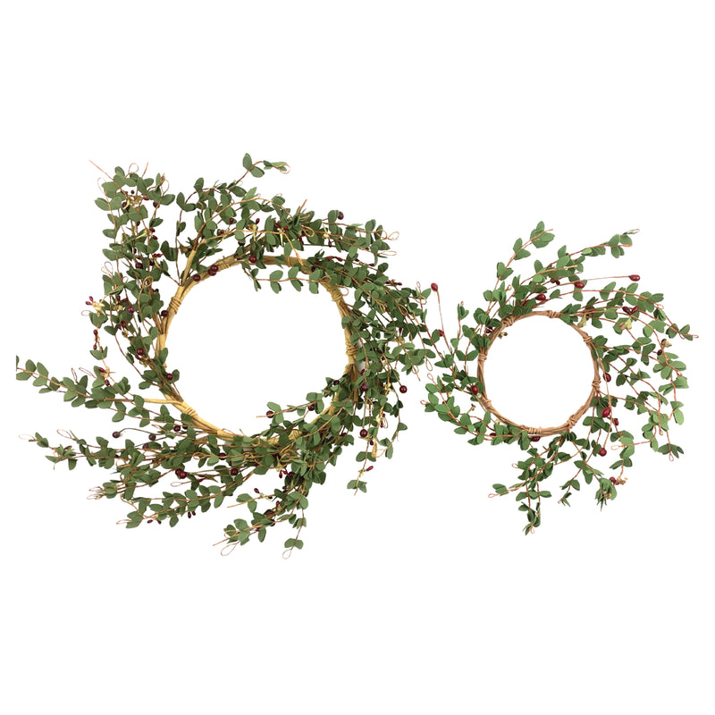 Green Leaf Red Bean Wreath