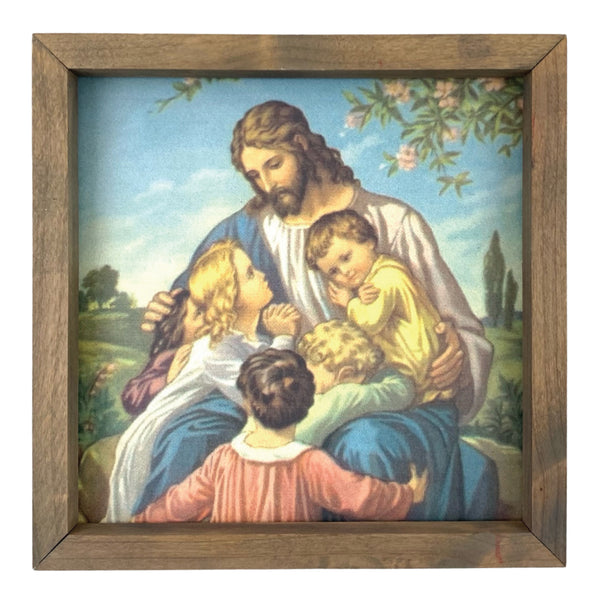 Jesus Loves The Little Children <br>Framed Art