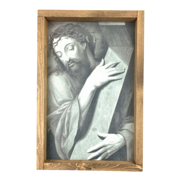 Christ With The Cross <br>Framed Art