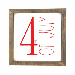 4th of July Framed Saying