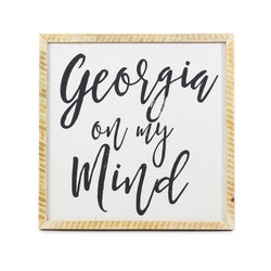 Georgia on My Mind <br>Framed Saying