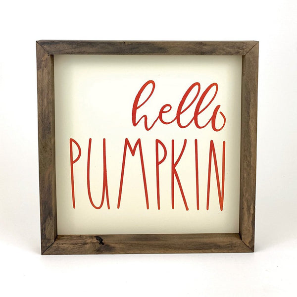 Hello Pumpkin Framed Print