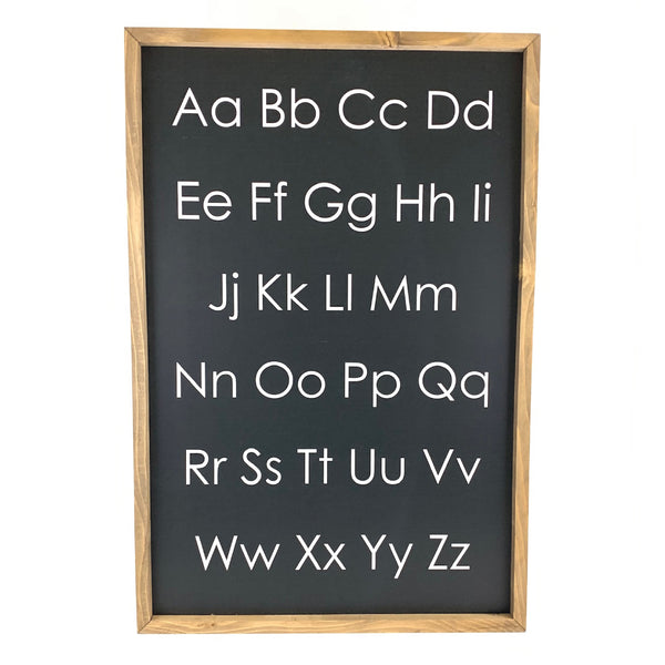 Modern Alphabet <br>Framed Saying