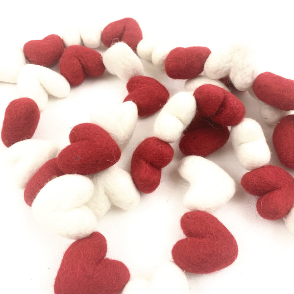 Felt Heart Garland