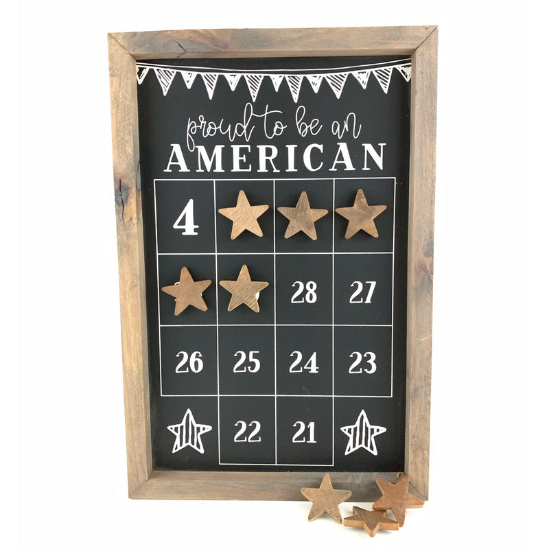 Proud to be an American <br>Fourth of July Number Countdown