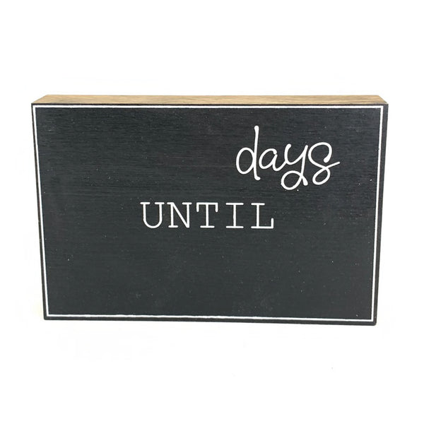 Days Until Large Countdown <br>Shelf Block
