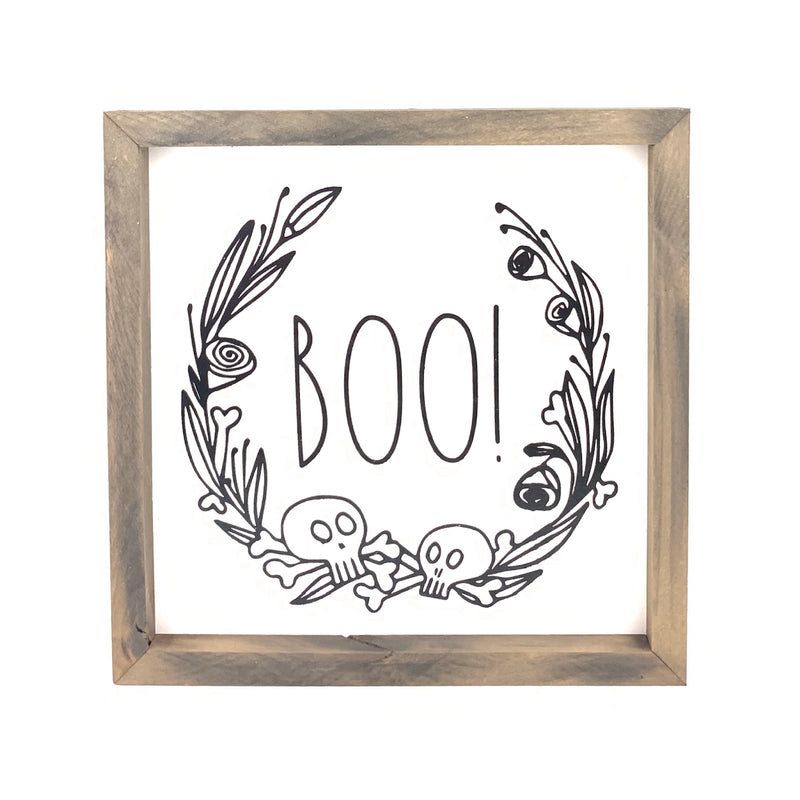 BOO! <br>Framed Saying
