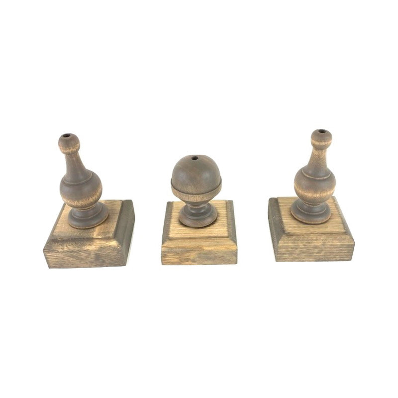 Finial Flag Stands <br>Set of Three