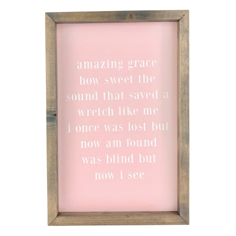 Amazing Grace Type <br>Framed Saying
