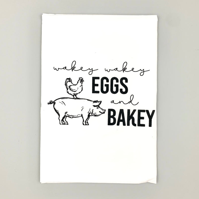 Wakes Wakey Eggs and Bakey <br>Dish Towel