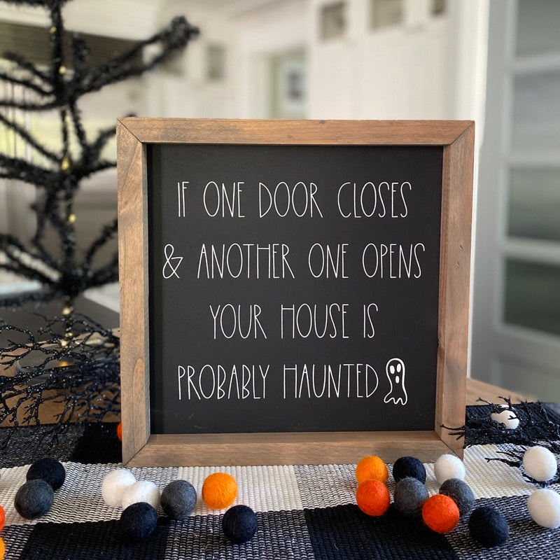 If One Door Closes<br>Framed Saying