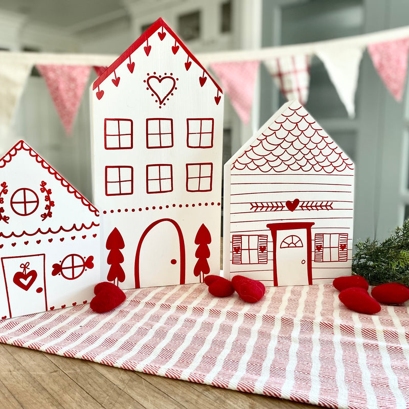 Wide Valentines Houses