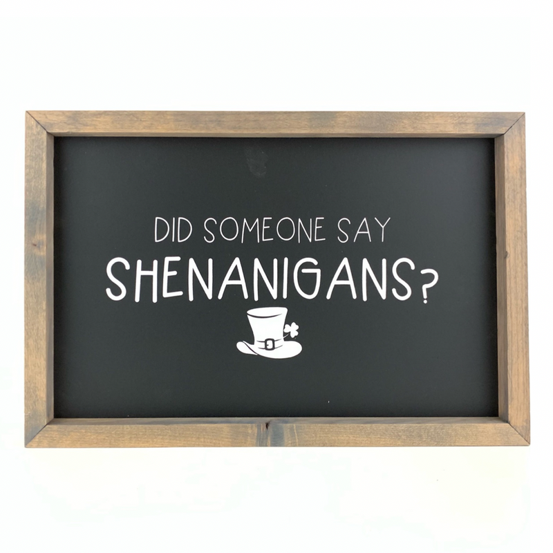 Did Someone Say Shenanigans <br>Framed Saying