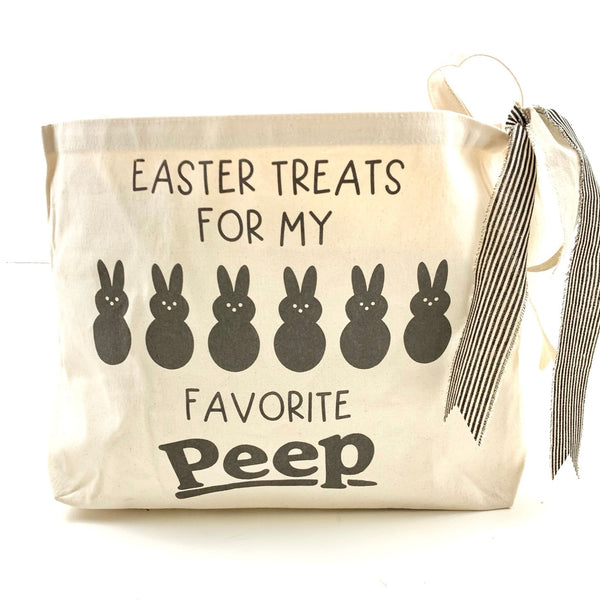Favorite Peep <br>Canvas Easter Basket