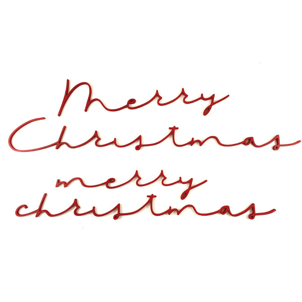 Large Merry Christmas Script <br>Wall Word