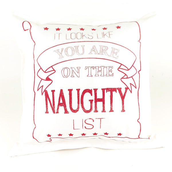 Naughty List Pillow