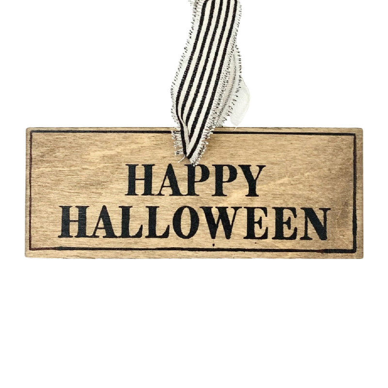 Happy Halloween Sign Ornament