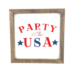 Party in the USA Framed Saying