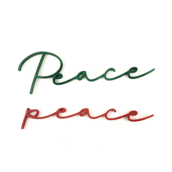 Peace Script <br>Wall Word