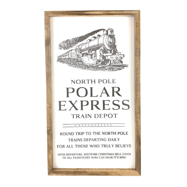 North Pole Polar Express <br>Framed Print