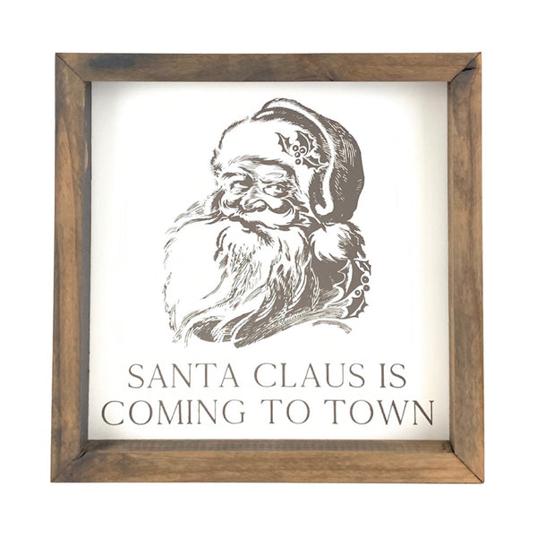 Santa Claus Is Coming To Town <br>Framed Print