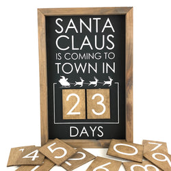 Santa Claus Is Coming Modern <br>Magnetic Advent