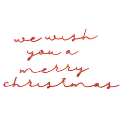 We Wish You A Merry Christmas Script <br>Wall Word