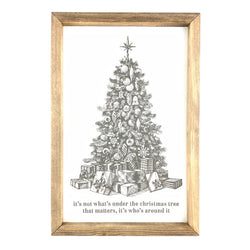 What's Around The Tree <br>Framed Print