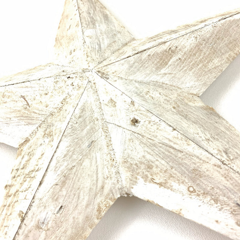 XL Wood Carved Star